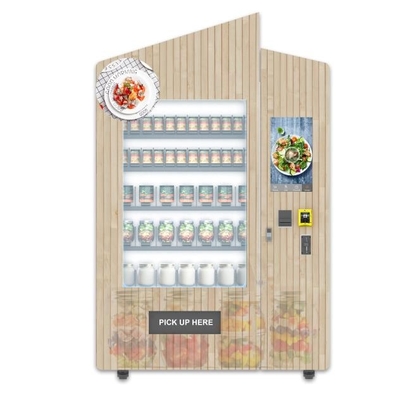 De verse Automaat van de Voedsel Gezonde Salade met Touch screen voor Metropost